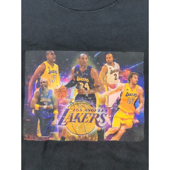 LA Los Angeles Lakers Long Sleeve Shirt Size S Black Graphic Basketball - Picture 5 of 10